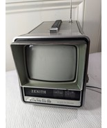 Vintage Zenith BT055S1 Portable 5” black &amp; white Television AM/FM Radio ... - $3,136.13 MXN