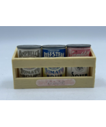 Vtg Campbell&#39;s Magnets Soup 4 Pc. Set 1995 Collector&#39;s Series Soups &amp; Crate - $11.64