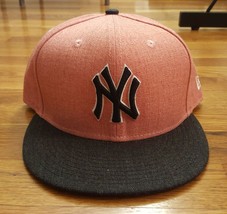 New Era 59Fifty 5950 MLB NY NYY York Yankees Pink Black White Denim Hat Cap 8 - £39.50 GBP