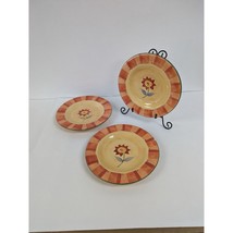 Pfaltzgraff Hand Painted Napoli Set of 3 Luncheon Plates 9&quot; Damaged for ... - $8.96