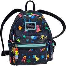 Disney Parks Exclusive Loungefly Inside Out Black w/Blue Mini Backpack N... - $838.12 MXN