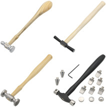 Chasing, Embossing, Texturing &amp; Interchangeable Head Hammers  for Crafts Metalwo - £59.68 GBP