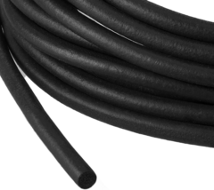 Kingdder 25Ft EPDM Foam Rubber Weather Stripping round Rubber Tubing Seal Closed - £14.68 GBP