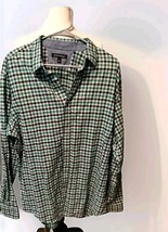 Banana Republic Button Down Plaid  Size XLarge Green  Long Sleeve - $11.91