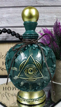 Occult Wicca Spiritual Pyramid All Seeing Eye of Providence Faux Bottle Decor - £23.88 GBP