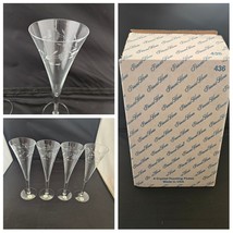Princess House Heritage Toasting Flutes 436 Champagne Crystal Glasses Set Of 4 - £31.45 GBP