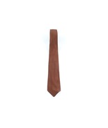 Vintage 30s 40s Rockabilly Silk 4 Fold Skinny Neck Tie Dress Tie Brown N... - $34.05 CAD