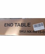 NEX NX-R815-02 Brown End /BedsideTable w Charging Station w USB Ports &amp; ... - $38.61