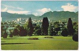 Postcard Panorama Of The City From Queen Elizabeth Park Vancouver BC - $3.95
