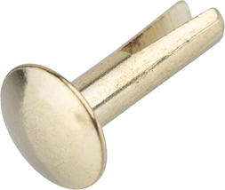 Split Rivets Brass Plated Steel | Head Diameter: 3/8&quot; - Shaft: 5/8&quot; Long X 5/32&quot; - £11.91 GBP