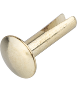 Split Rivets Brass Plated Steel | Head Diameter: 3/8&quot; - Shaft: 5/8&quot; Long... - £11.86 GBP