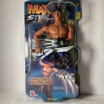 Vintage 2000 Max Steel Panther Claw Mattel Action Figure w/Claw, Sword+ NIP - $58.04