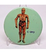 1977 20th Century Fox Star Wars C-3PO Button Pin Badge HTF - $146.41 MXN