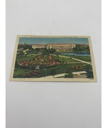 Vintage Rose Garden Museum Of Arts Fenway Boston Massachusetts Linen Pos... - $5.00