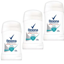3 PACK Rexona Active Protection + Fresh Antiperspirant stick for women 40 ml - £23.94 GBP