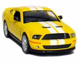 Kinsmart 5&quot; 2007 Ford Shelby GT500 with Stripes 1:38 Scale (Yellow) - $10.77