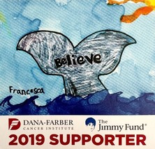 Dana Farber Cancer Institute Magnet Jimmy Fund Supporter 2019 Whale Beli... - $27.28 CAD
