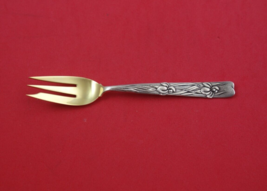 Vine by Tiffany Sterling Silver Pastry Fork GW 3-tine Iris Motif 5&quot; TIFFANY BOOK - £535.15 GBP