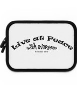 Laptop Sleeve &quot;Live at Peace&quot; in 5 Sizes n - $462.75 MXN+
