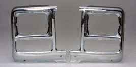NEW Headlamp Doors Bezels Chevy Blazer 1979-1980 Left & Right Chrome - $79.53
