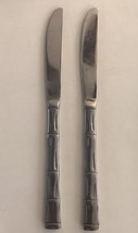 Rogers CITADEL Bamboo 2 Dinner Knives Stanley Roberts Discontinued 8 7/8&quot; - $11.76