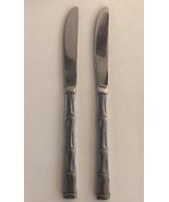 Rogers CITADEL Bamboo 2 Dinner Knives Stanley Roberts Discontinued 8 7/8&quot; - €10,09 EUR