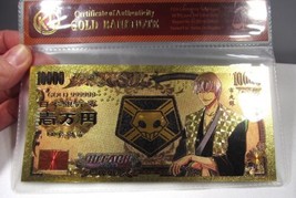 2016 Pokemon Japan 10,000 Yen 24K Gold Banknote AM607 - £15.56 GBP