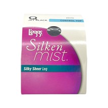 L&#39;eggs Silken Mist Control Top Pantyhose Jet Black 1 Count - $7.69