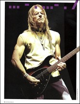 Steve Morse onstage with Signature Ernie Ball Music Man Guitar pin-up photo 5d - £3.38 GBP