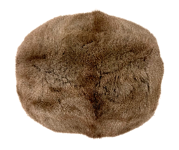 LUXURIOUS 40s Med Taupe REAL Squirrel FUR MUFF HAND WARMER PURSE + Chang... - $88.21