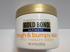 New Gold Bond Ultimate Rough &amp; Bumpy Skin Daily Therapy Cream Moisturizer 8 OZ - £2.34 GBP