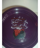 Fiesta Double Double Toil and Trouble Appetizer Plate Halloween Cauldron - $29.99