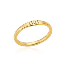 Lucky 11:11 Angel Number Rings for Women Stainless Steel Finger Ring Vin... - $25.00