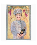 17x12 Onna Moniaci Hand Signed Italian Chef Wall Plaque Kitchen Art - £31.32 GBP
