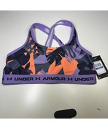 Under Armour UA Crossback Mid Printed Sports Bra Girl Youth XLarge Fitted - $253.17 MXN