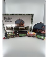 Christmas Village 5pc Train &amp; Depot Set+VTG 1995 DAYTON HUDSON  Target C... - $349.12 MXN