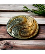 Wil-Aren Originals Silver Paisley Swirl Oval  Western Vintage Belt Buckl... - $1,485.65 MXN
