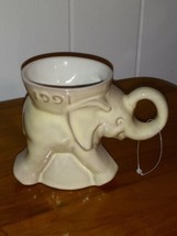 Vintage Frankoma Elephant Mug GOP Political 1991 Mottled Ivory - $14.85
