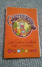 VTG 1977 Oster Osterizer Blender Cookbook Spin Cookery Paperback - £11.78 GBP