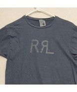 RRL Ralph Lauren Tube T Shirt Mens S Small Blue Double RL  - £58.75 GBP