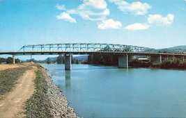 Kelso To Longview Washington Bridge Over Cowlitz River Postcard Chrome  G46 - £2.53 GBP