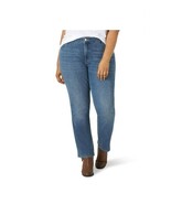 Lee Womens Jean Plus Size Straight Leg Northshore Blue Size 16W Long  - $476.10 MXN