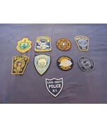 Police Sheriff Cities States Embroidered Patch Lot  of 9 - $40.87 CAD