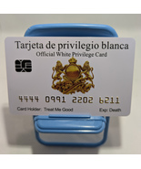 Funny Fake Bankcards:  WHITE PRIVILEGE CARD ( SPANISH) 8 Pack, Free Ship... - $24.99