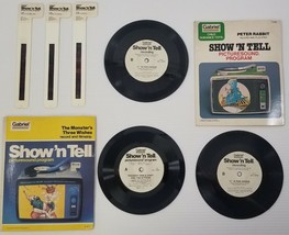 N) Lot of Vintage Gabriel Show &#39;N Tell PictureSound Program Records &amp; Filmstrips - £6.10 GBP