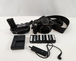 Sony A580 Alpha 16.2MP Digital SLR Camera Body Grip Strap Charger 4 Batt... - $435.37