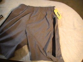 All In Motion - Men&#39;s 9&quot; Lined  Shorts Size  Drawstring Grey  / Black S - $7.42