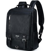 Leather men backpack design luxury business male 15 6 laptop bag fashion large capacity thumb200