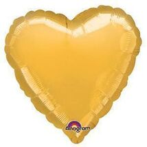 Gold Heart Shaped Balloon - $1.47