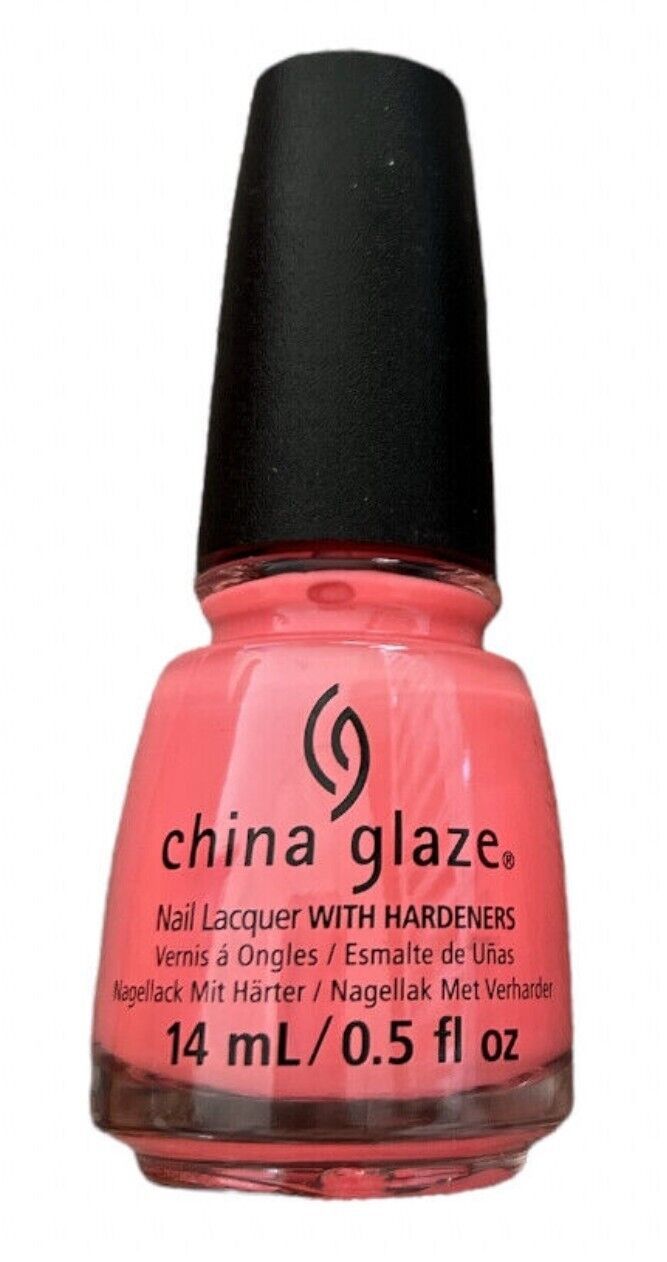 China Glaze Nail Lacquer with Hardeners: Shocking Pink - $9.89